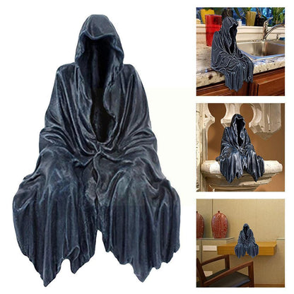 Reaping Solace Gothic Reaper Sitting Resin Statue by HitMyNeed