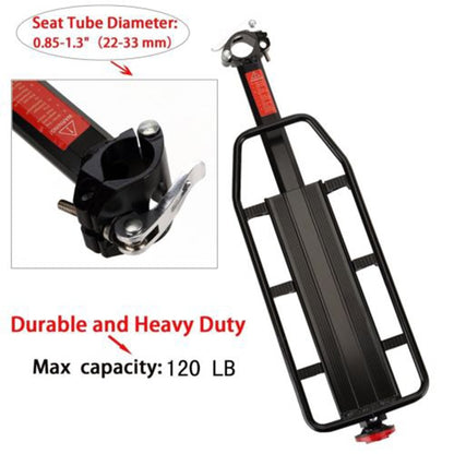 Rear Bike Rack Luggage Carrier with Reflector by HitMyNeed