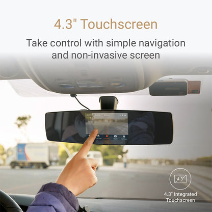 Rear View Mirror Dash Cam with Dual Front & Rear Camera by HitMyNeed