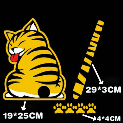 Rear Window Cat Wiper Decal Set by HitMyNeed