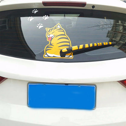 Rear Window Cat Wiper Decal Set by HitMyNeed