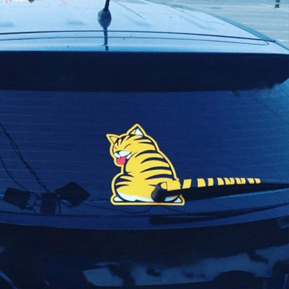 Rear Window Cat Wiper Decal Set by HitMyNeed