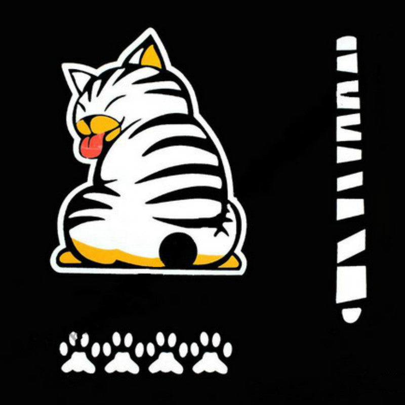 Rear Window Cat Wiper Decal Set by HitMyNeed