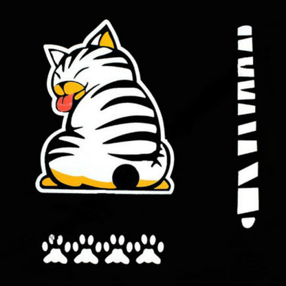 Rear Window Cat Wiper Decal Set by HitMyNeed