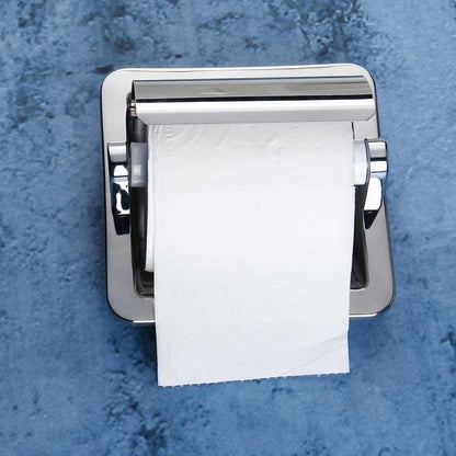 Recessed Stainless Steel Toilet Paper Holder by HitMyNeed