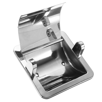Recessed Stainless Steel Toilet Paper Holder by HitMyNeed