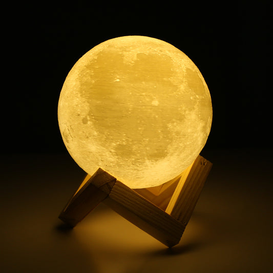 Rechargeable 3D Moon Night Lamp with Touch Control by HitMyNeed