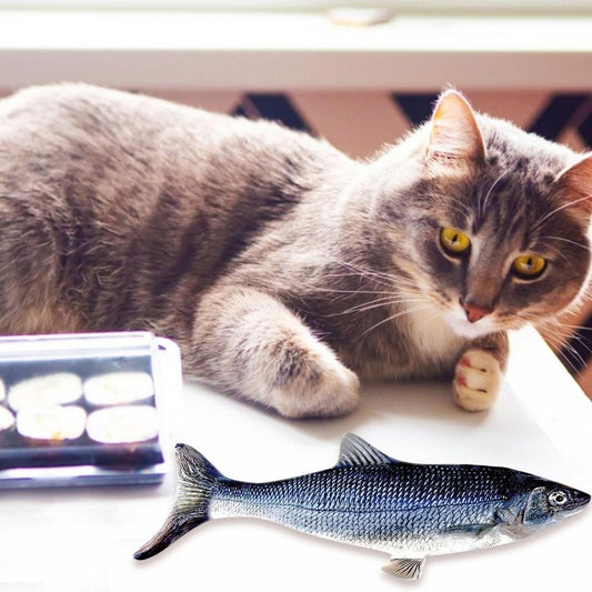 Rechargeable 3D Moving Electric Fish Cat Toy by HitMyNeed