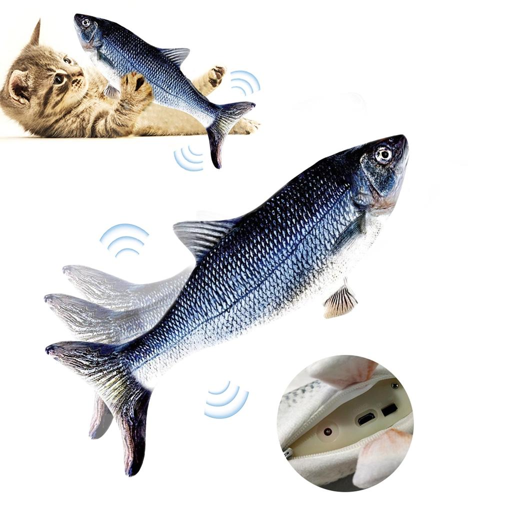 Rechargeable 3D Moving Electric Fish Cat Toy by HitMyNeed