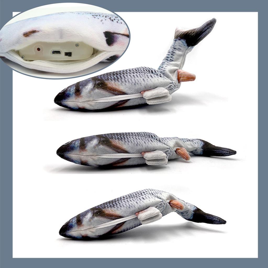 Rechargeable 3D Moving Electric Fish Cat Toy by HitMyNeed