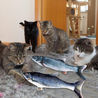Rechargeable 3D Moving Electric Fish Cat Toy by HitMyNeed