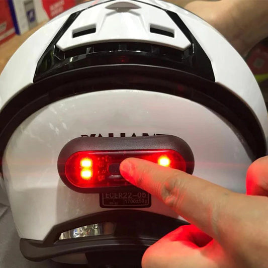 Rechargeable 4-Lamp Helmet Taillight LED Rear Light by HitMyNeed