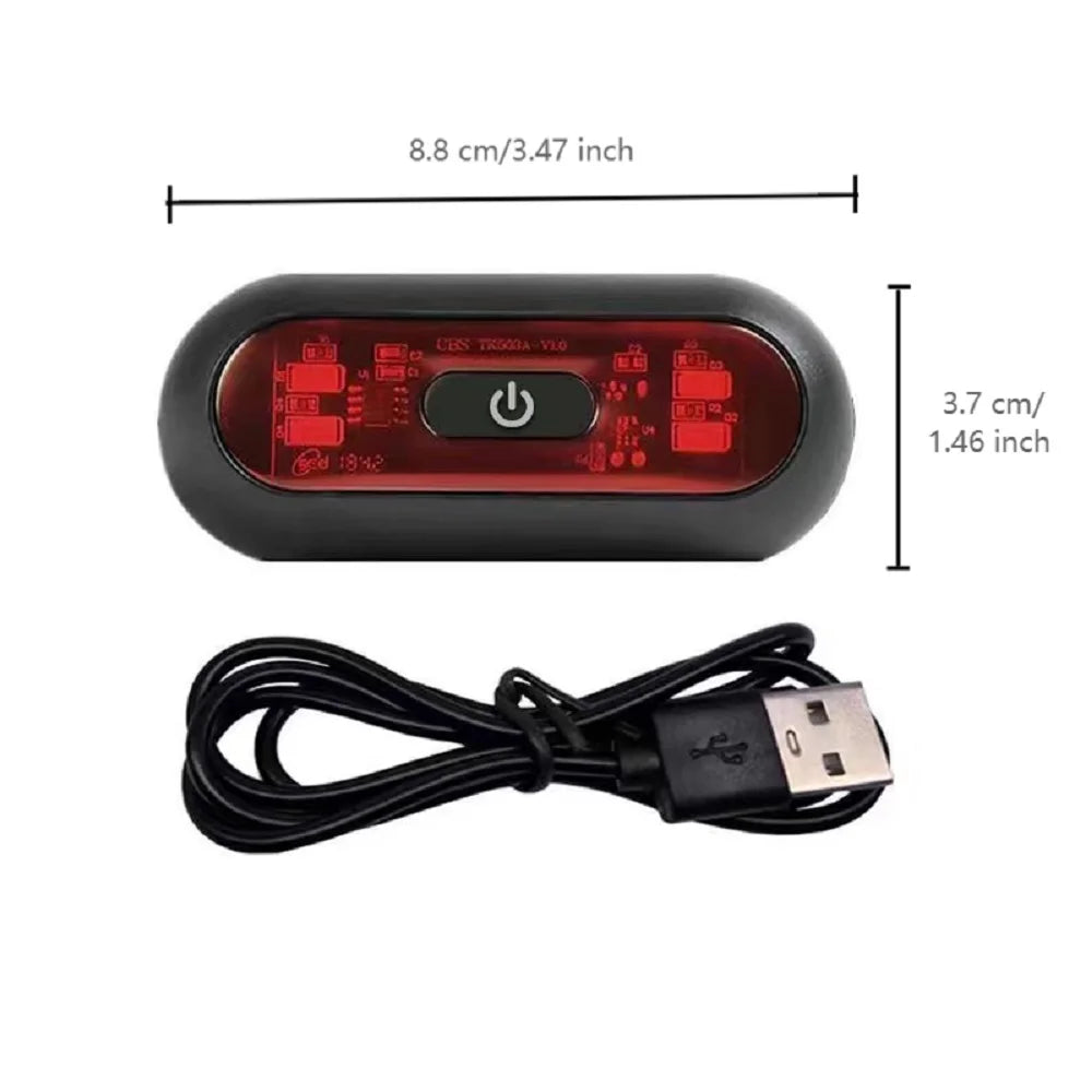 Rechargeable 4-Lamp Helmet Taillight LED Rear Light by HitMyNeed