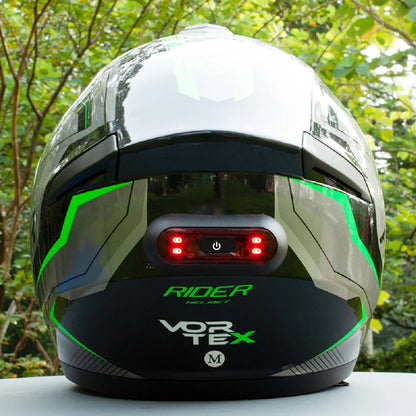 Rechargeable 4-Lamp Helmet Taillight LED Rear Light by HitMyNeed