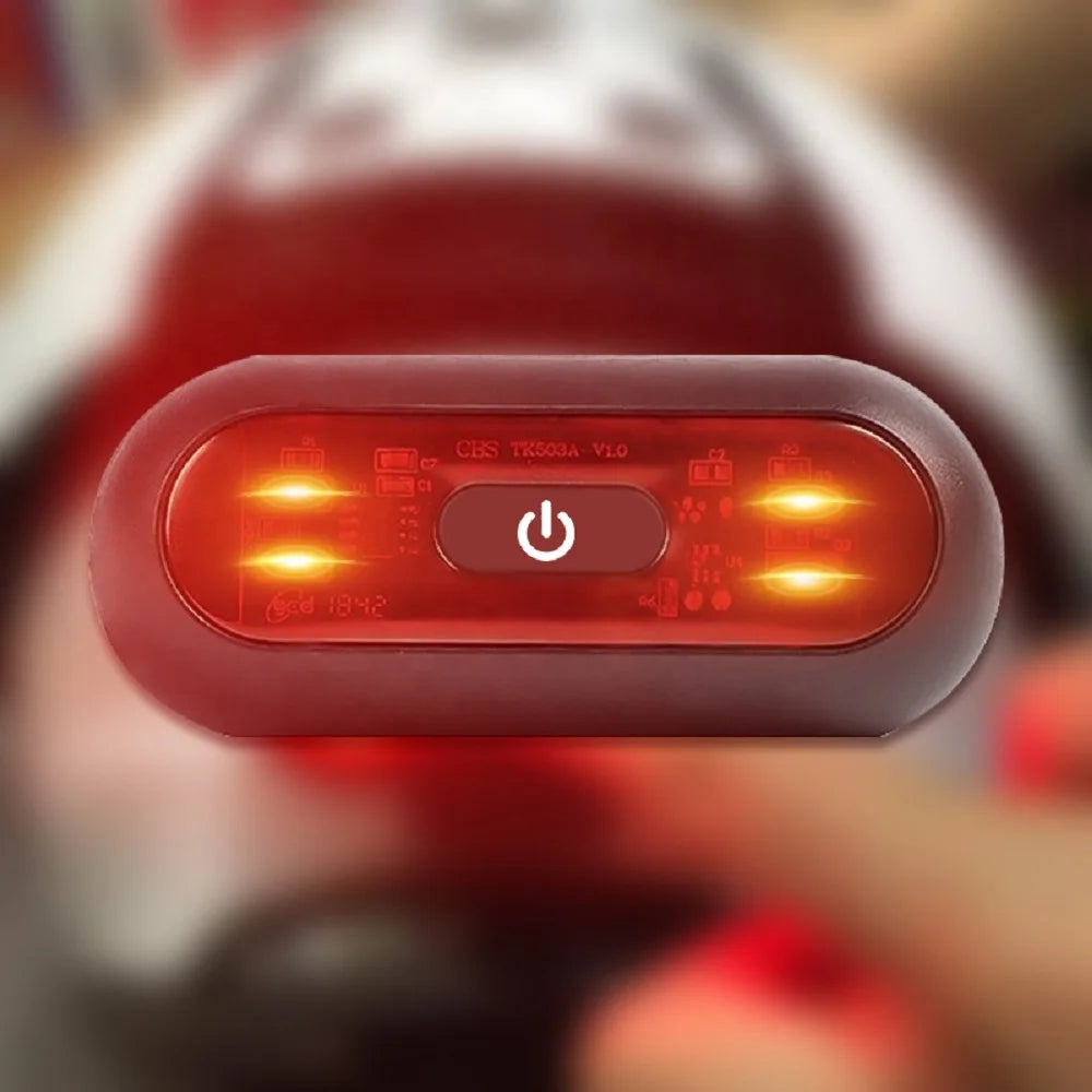 Rechargeable 4-Lamp Helmet Taillight LED Rear Light by HitMyNeed