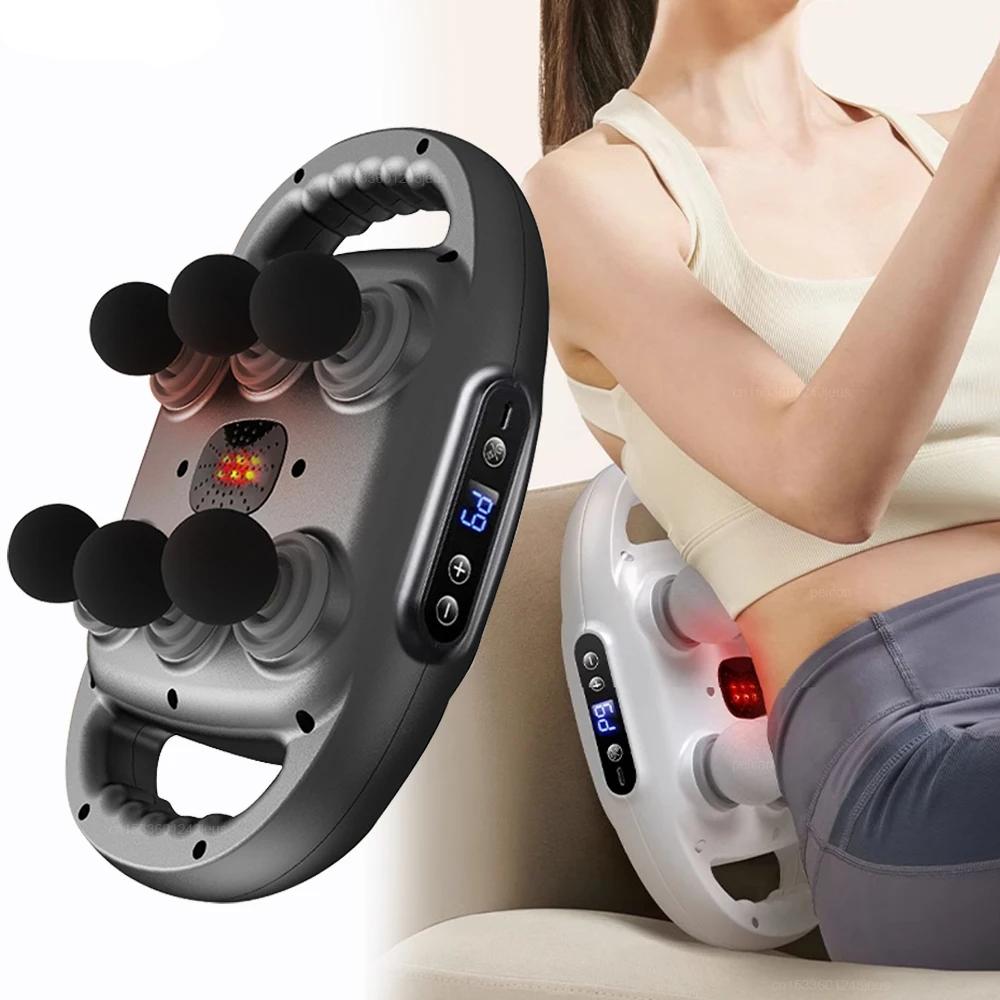 Rechargeable 6‑Head Fascia Muscle Massager Gun by HitMyNeed