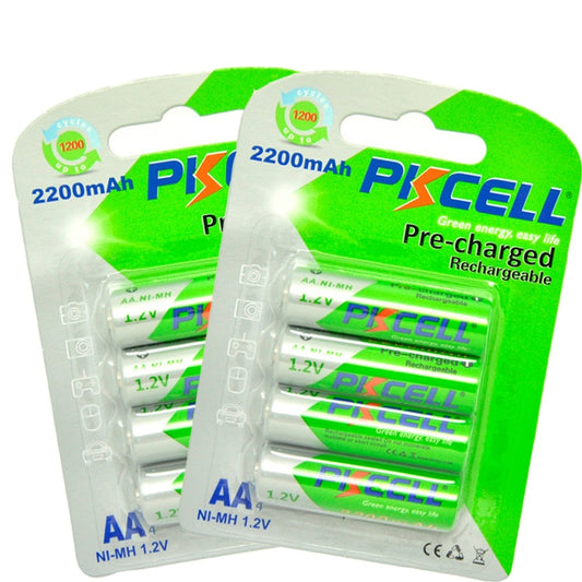 Rechargeable AA Batteries 2200mAh (Pack of 8) by HitMyNeed