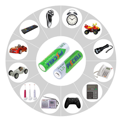 Rechargeable AA Batteries 2200mAh (Pack of 8) by HitMyNeed