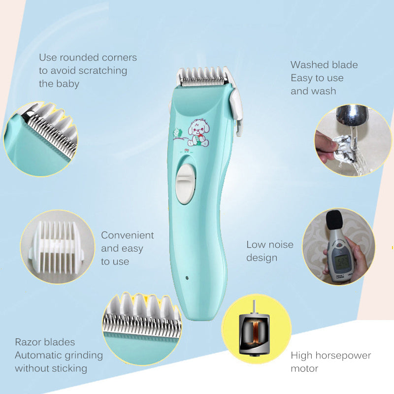 Rechargeable Baby Hair Trimmer with Safety Guard by HitMyNeed