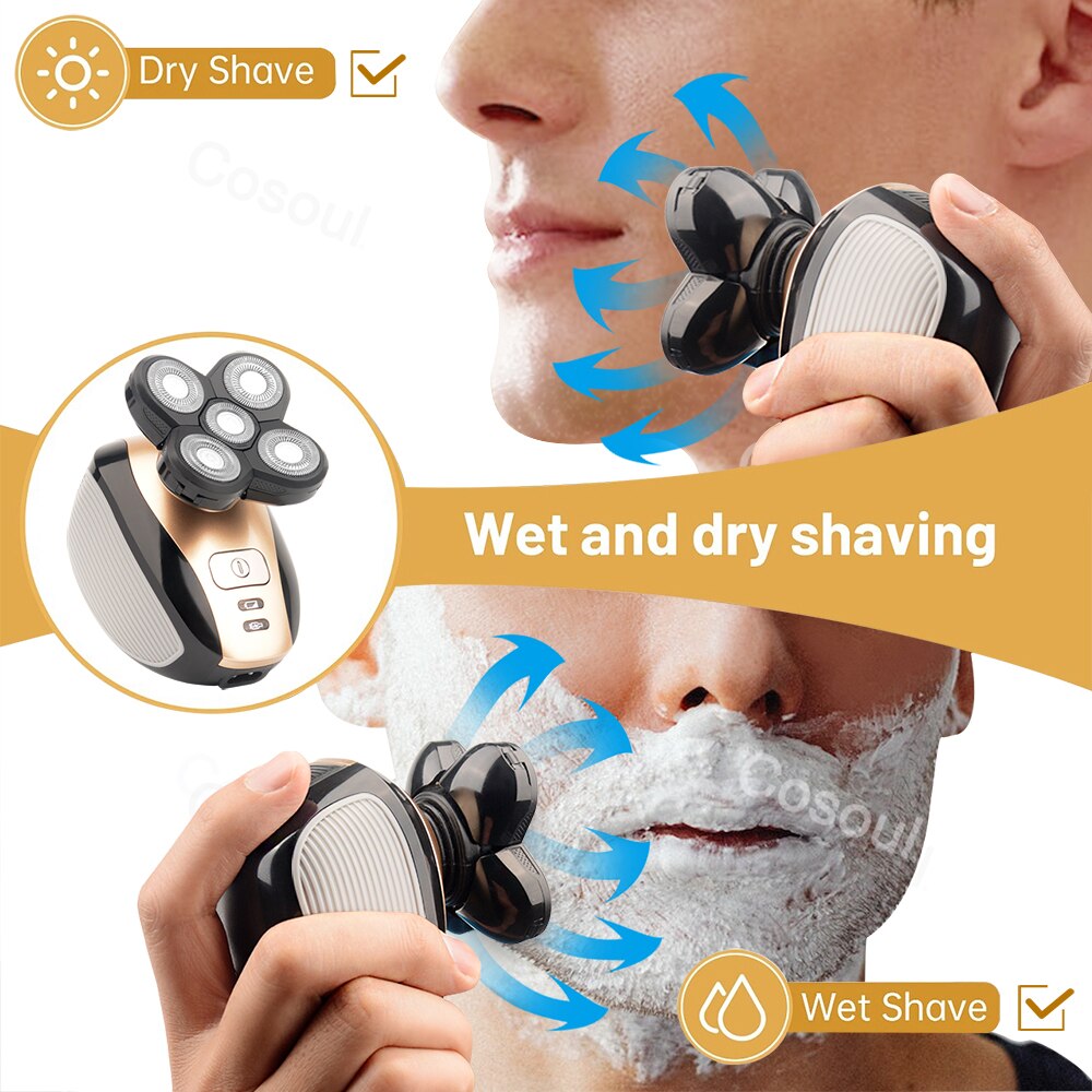 Rechargeable Bald Head & Body Electric Shaver for Men by HitMyNeed