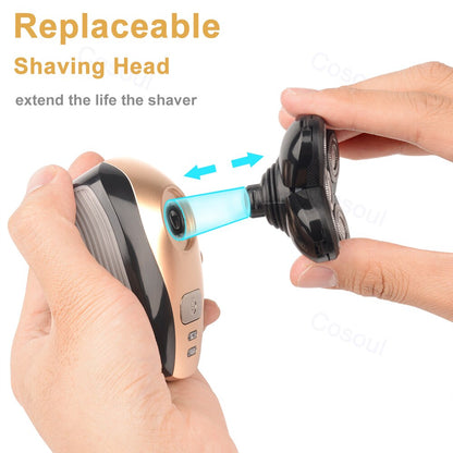 Rechargeable Bald Head & Body Electric Shaver for Men by HitMyNeed