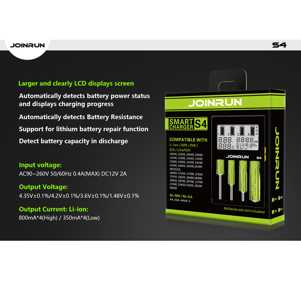 Rechargeable Battery Charger with LCD Display by HitMyNeed