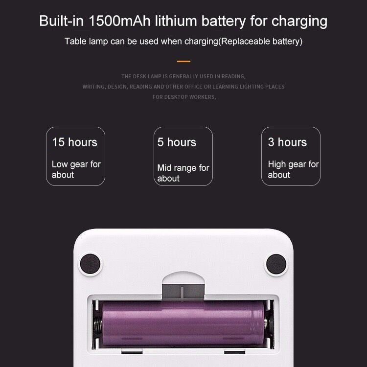 Rechargeable Battery Operated LED Table Lamp by HitMyNeed