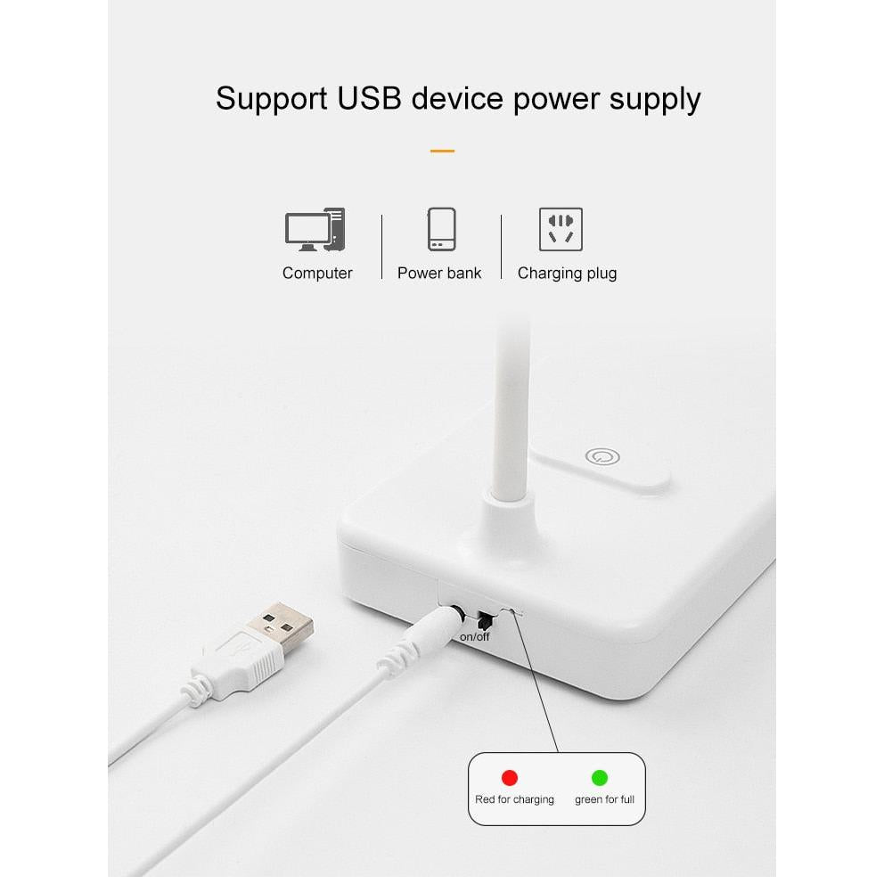 Rechargeable Battery Operated LED Table Lamp by HitMyNeed