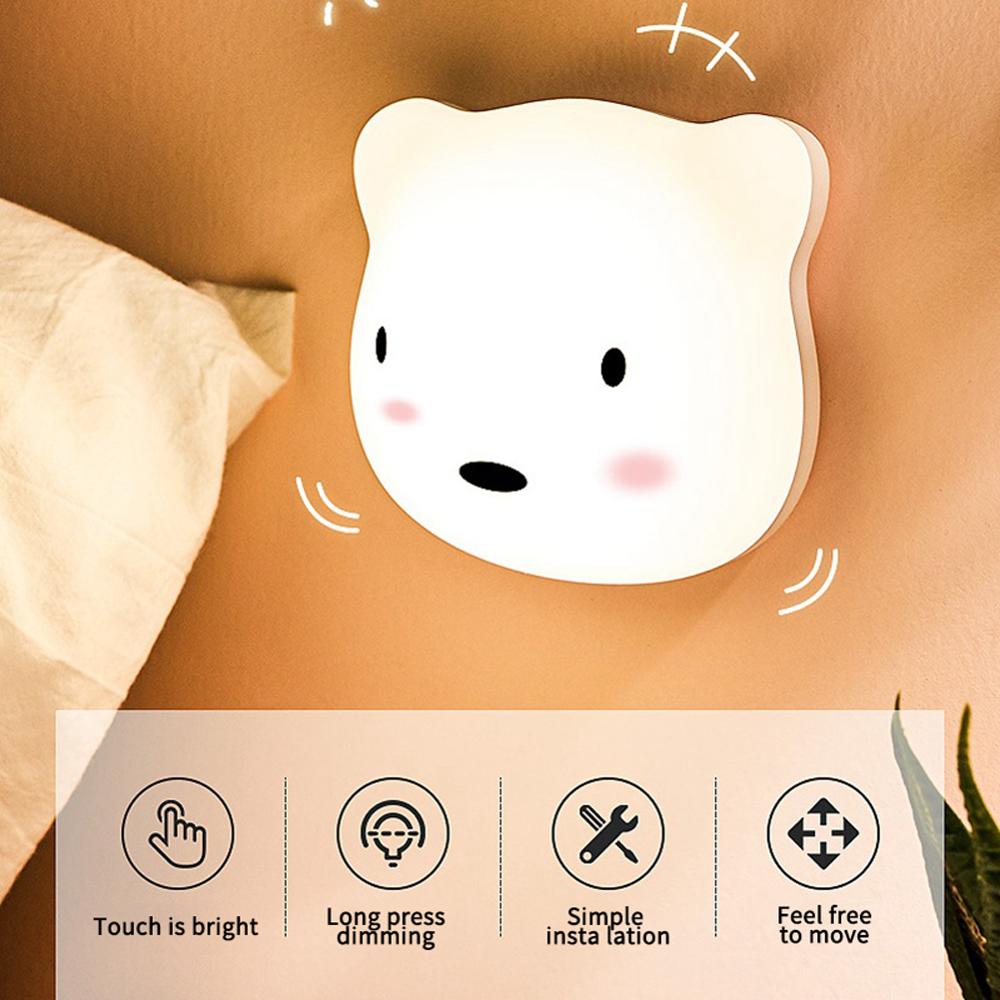 Rechargeable Bear Night Light with Touch Control by HitMyNeed