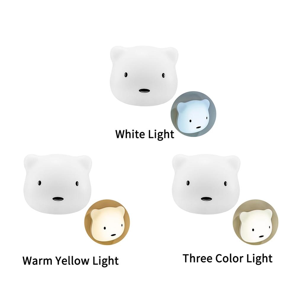 Rechargeable Bear Night Light with Touch Control by HitMyNeed