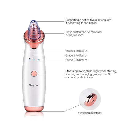 Rechargeable Blackhead Vacuum Pore Cleaner by HitMyNeed