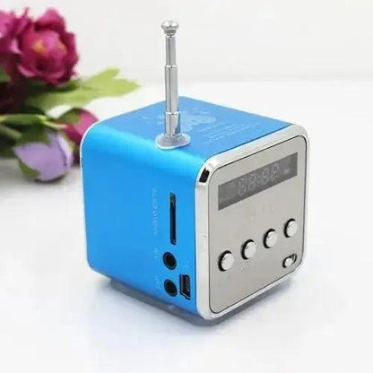 Rechargeable Bluetooth FM Portable Mini Radio by HitMyNeed
