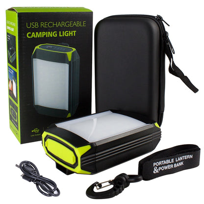 Rechargeable Camping Lantern with Power Bank, 400LM by HitMyNeed