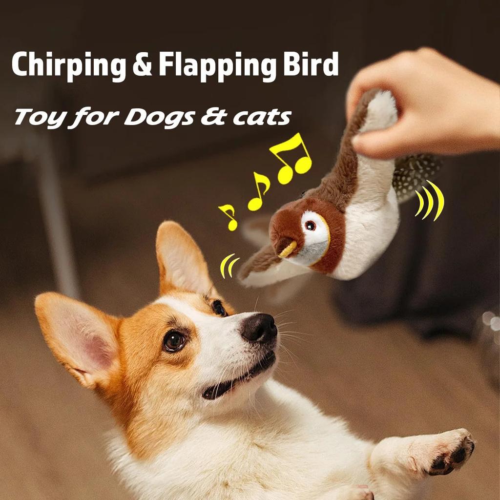Rechargeable Chirping Bird Cat Toy with Catnip by HitMyNeed
