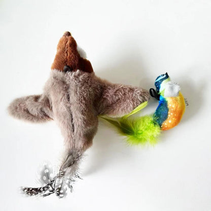 Rechargeable Chirping Bird Cat Toy with Catnip by HitMyNeed