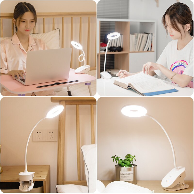 Rechargeable Clip-On Bed and Desk Reading Light by HitMyNeed