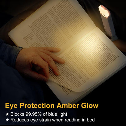 Rechargeable Clip-On Book Light with 9 Modes by HitMyNeed