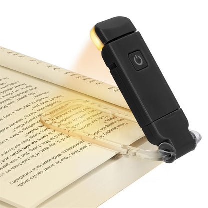 Rechargeable Clip-On Book Light with 9 Modes black by HitMyNeed