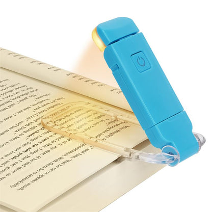 Rechargeable Clip-On Book Light with 9 Modes blue by HitMyNeed