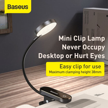 Rechargeable Clip-On Book Reading Light by HitMyNeed