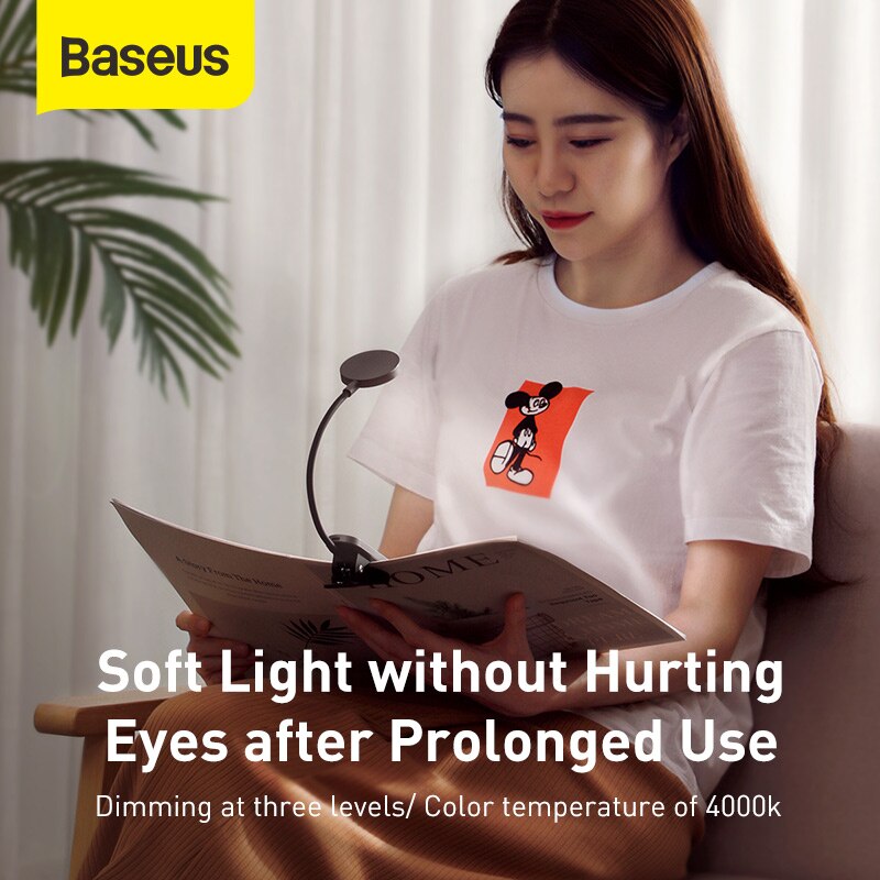 Rechargeable Clip-On Book Reading Light by HitMyNeed