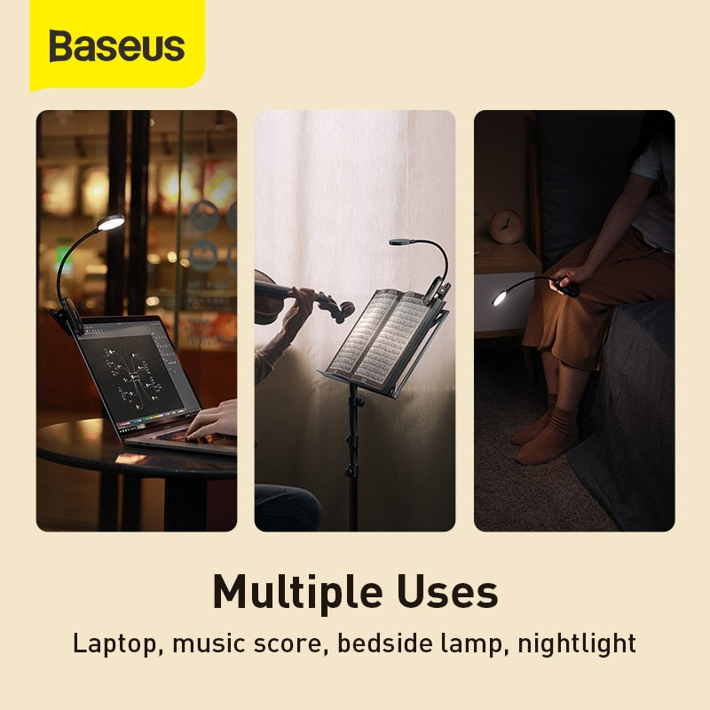 Rechargeable Clip-On Book Reading Light by HitMyNeed