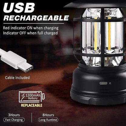 Rechargeable COB Camping Lantern with Stepless Dimming by HitMyNeed