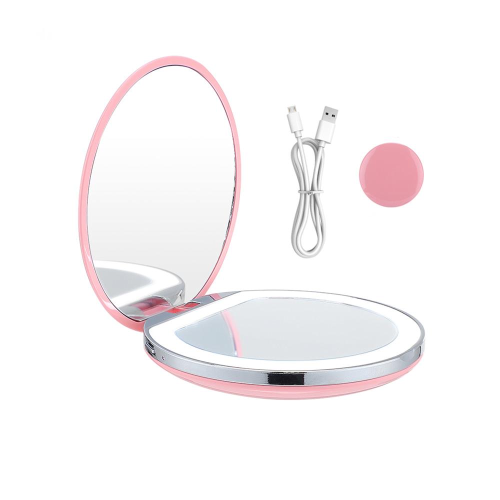Rechargeable Compact LED Makeup Mirror by HitMyNeed