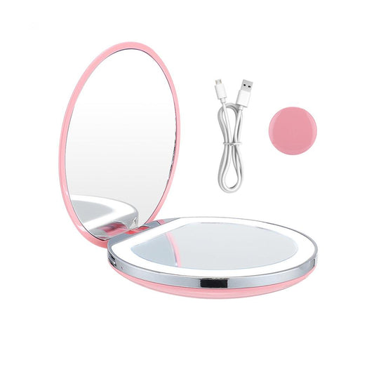 Rechargeable Compact LED Makeup Mirror by HitMyNeed