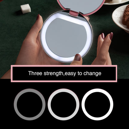 Rechargeable Compact LED Makeup Mirror by HitMyNeed