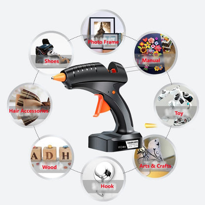 Rechargeable Cordless Glue Gun with 20 Sticks by HitMyNeed