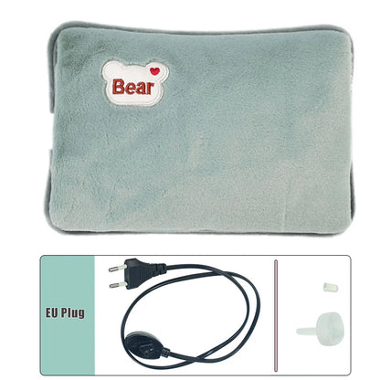 Rechargeable Cute Electric Hot Water Bottle Warmer green-handwarmer by HitMyNeed