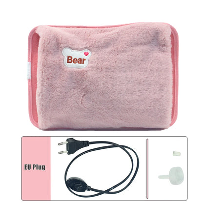 Rechargeable Cute Electric Hot Water Bottle Warmer pink-handwarmer by HitMyNeed