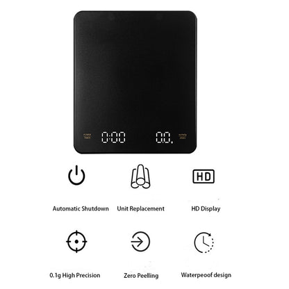 Rechargeable Digital Coffee Scale with Timer by HitMyNeed
